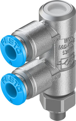 10466932 FESTO GESTUURDE TERUGSLAGKLEP HGL-M5-QS-4 530038