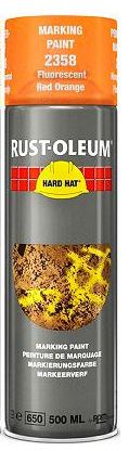 10114020 RUSTOLEUM MARKEERVERF 500 ML ROOD-ORANJE 2358