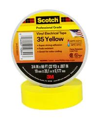 10206653 3M SCOTCH ISOLATIETAPE GEEL T35-YE-19X20. 1 ROL A 20 METER