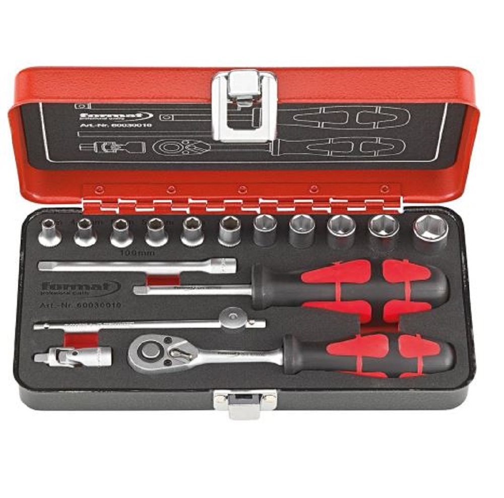 10387579 FORMAT DOPSLEUTELSET 1/4 16-DLG. 60030010