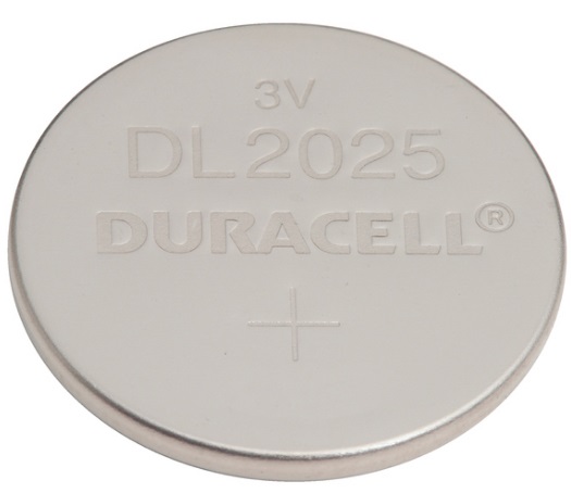10390360 DURACELL KNOOPCEL BATTERIJ CR2025 3V DL2025 160MAH BLISTER A 2 STUKS