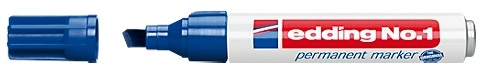 10697879 EDDING PERMANENT MARKER NR1 BLAUW PLATTE PUNT