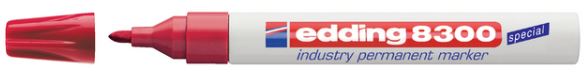 10697887 EDDING PERMANENT MARKER NR8300 ROOD RONDE PUNT