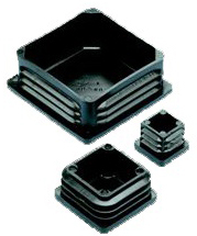 10842359 FASTEN KNST MEUBELDOP VIERK ZWART 12X12MM