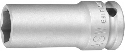 ASW slagmoer-dopsleutels 1/2'' lang