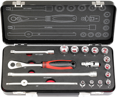 Dopsleutelsets 3/8''