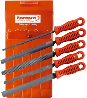 FORMAT set werkplaatsvijlen 5-delig 6566