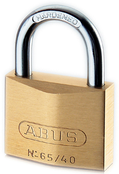 ABUS messing hangsloten type 65