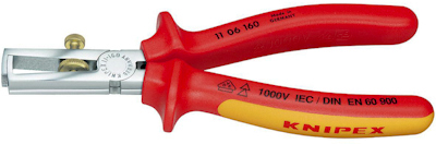 KNIPEX afstriptangen VDE met meercomponentengr.
