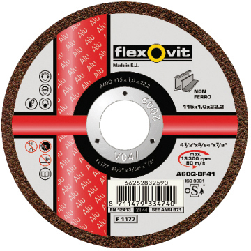 10215480 FLEXOVIT DOORSLIJPSCHIJF A60Q 125x1x22,23