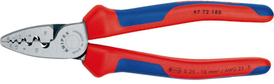 KNIPEX adereindhulstangen halfrond prof.meerC.gr.