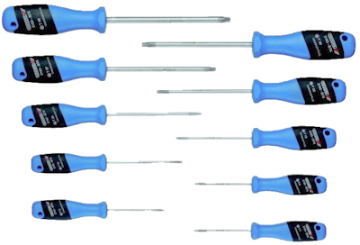 10236178 GEDORE SCHROEVENDRAAIERSET TORX 2163 TX 010