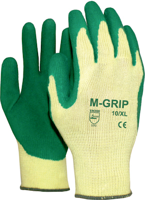 10711832 OXXA HANDSCHOEN M-GRIP 11-540, GROEN/GEEL, MT 7/S