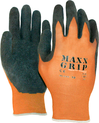 10711871 OXXA HANDSCHOEN MAXX-GRIP-LITE 50-245, ZWART/BRUIN, MT 8/M