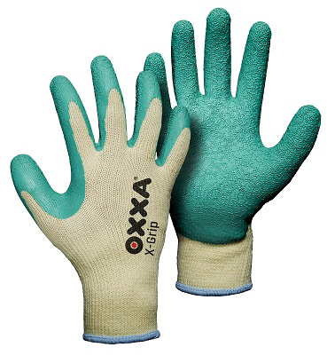 10711873 OXXA HANDSCHOEN X-GRIP 51-000, GROEN/GEEL, MT 8/M