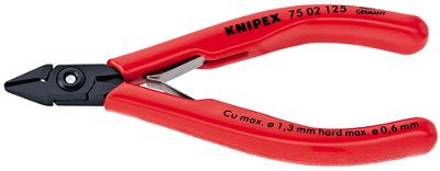 KNIPEX zijsnijtangen elektronica kop gebruineerd