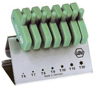 10525504 WIHA TORX STIFTSCHROEVENDRAAIER-SET 7-DELIG, T-MODEL T6-T20