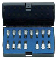 GEDORE schroefbitsets 1/4''