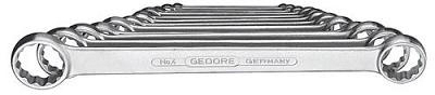 GEDORE dubbele ringsleutelsets vlak DIN837B