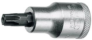 GEDORE schroefbits 1/2'' voor bin. Torx-schroeven