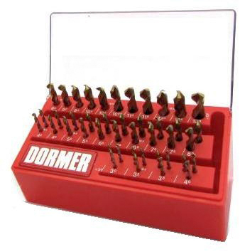 DORMER 43-Delige set HSS korte spiraalboren A099