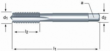 DORMER HSS handtap links metrisch DIN 352 E101