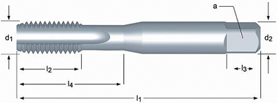 DORMER HSS-E machinetap metrisch-fijn ISO 529 E513