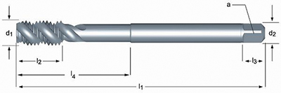 DORMER HSS-E machinetap metrisch ISO 2283 E605