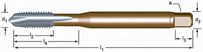 DORMER HSS-E machinetap metrisch-fijn DIN 374 EP10