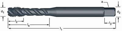 DORMER HSS-E machinetap UNC  DIN 2184-1 EX21