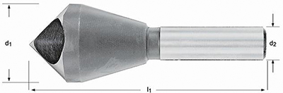 DORMER HSS verzinkboor met 1-snijk. Cil. G149