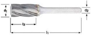 DORMER HM stiftfrees AL vorm A cilindrisch P831