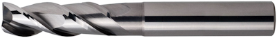 VHM-ruwfrees voor aluminium, 3 x D