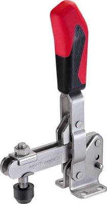 Verticaalspanner met horizontale voet, roestvrij