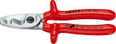 10704547 KNIPEX KABELKNIPPER VDE 200MM ONDERGED.