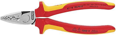 KNIPEX adereindhulstangen halfrond prof. 2C.gr.VDE