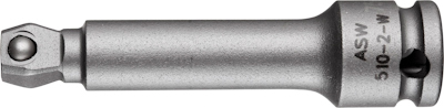 10740809 ASW KRACHT-HOEKVERLENGSTUK 3/8, 75MM 62170075