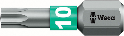 10903904 WERA TORX-BITS, BITORSION 867/1 BTZ TX 10 X 25 MM