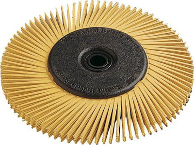 10707186 3M RONDE BORSTEL, RADIAL BRISTLE P80150X12MM GEEL