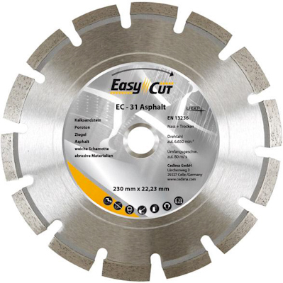 10909388 CEDIMA DIA. DOORSLIJPSCHIJF EC- 31 125X2,1X10X22,23MM