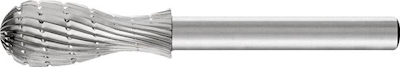 HSS-stiftfrees - schacht-R6 mm, vijzelvorm HSS 64