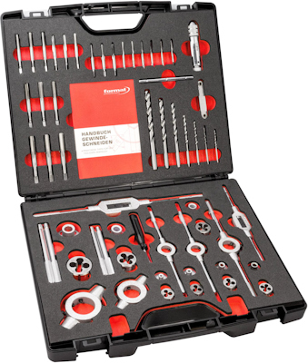 H.draadsnijgereedschap set M3-M12 FORMAT