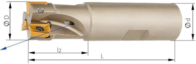 Schachtfrees 90gr cilindrisch