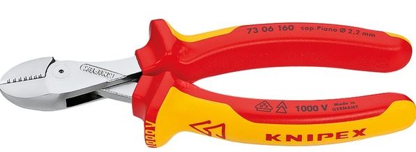 KNIPEX compacte zijsnijtangen VDE kunststof grepen