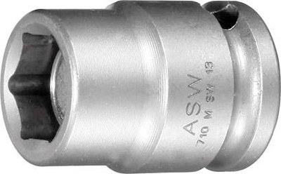 ASW slagmoer-dopsleutels 3/8'' sterke perman.magn.