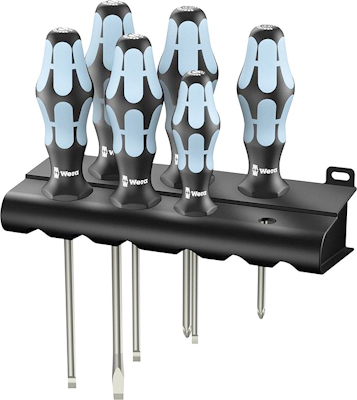 10401017 WERA SCHROEVENDRAAIERSET SL+PH RVS
