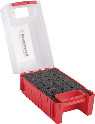 Lege box m.schuim-inleg. v. stiftfrezen 6mm FORMAT