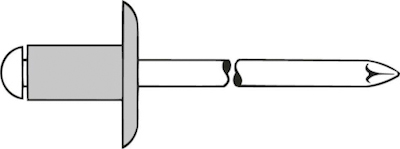 10741746 GESIPA BLINDKLINKN. ALU GROOTK. K12 4X8MM