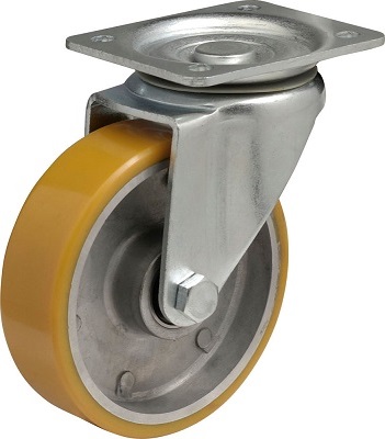COLSON zwenkwiel JTAU aluminium polyurethaan band
