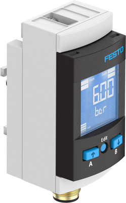 11103207 FESTO  DRUKSENSOR SPAU-P10R-MS4-F-L-PNLK-PNVBA-M12D 8035304
